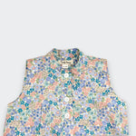 Cotton Meadow Bloom Sleeveless Dress Close Up View