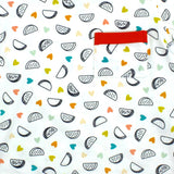 Cotton Knit Taco Print Long Sleeve Shirt for Babies and Kids. Detail view of front pocket.