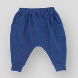 Cozy Night Sea Blue Cotton Knit Jogger Pants