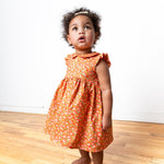 baby girl with tulip dress