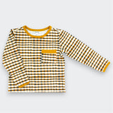 Warm Check Pocket Long Sleeve Tee