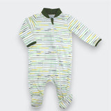 Stripe Zip Footie