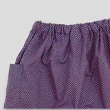 Red & White Houndstooth Harem Pants for Babies and Kids. Detail view of side pocket.