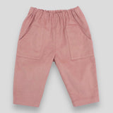 Kids' and Baby Cotton Corduroy Pants - Woodrose with Front Pocket