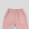 Kids' and Baby Cotton Corduroy Pants - Woodrose with Front Pocket. Detail view of front pockets.