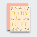 Little Moony Baby Girl Storybook Greeting Card