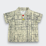 Little Moony Beige Polo Shirt made from Soft Cotton with Crosshatch Pattern featuring a Classic Collar and Short Sleeves for Babies and Kids