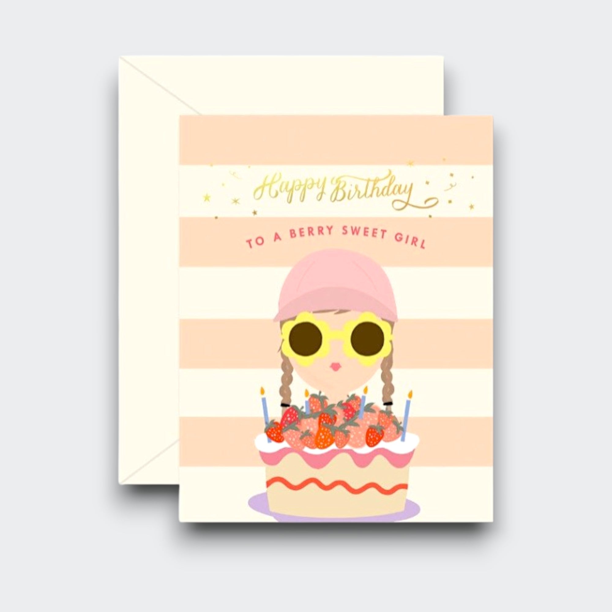 Greeting Card Berry Sweet Girl Birthday