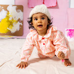 Baby Girl Blossom Floral Flannel Romper 