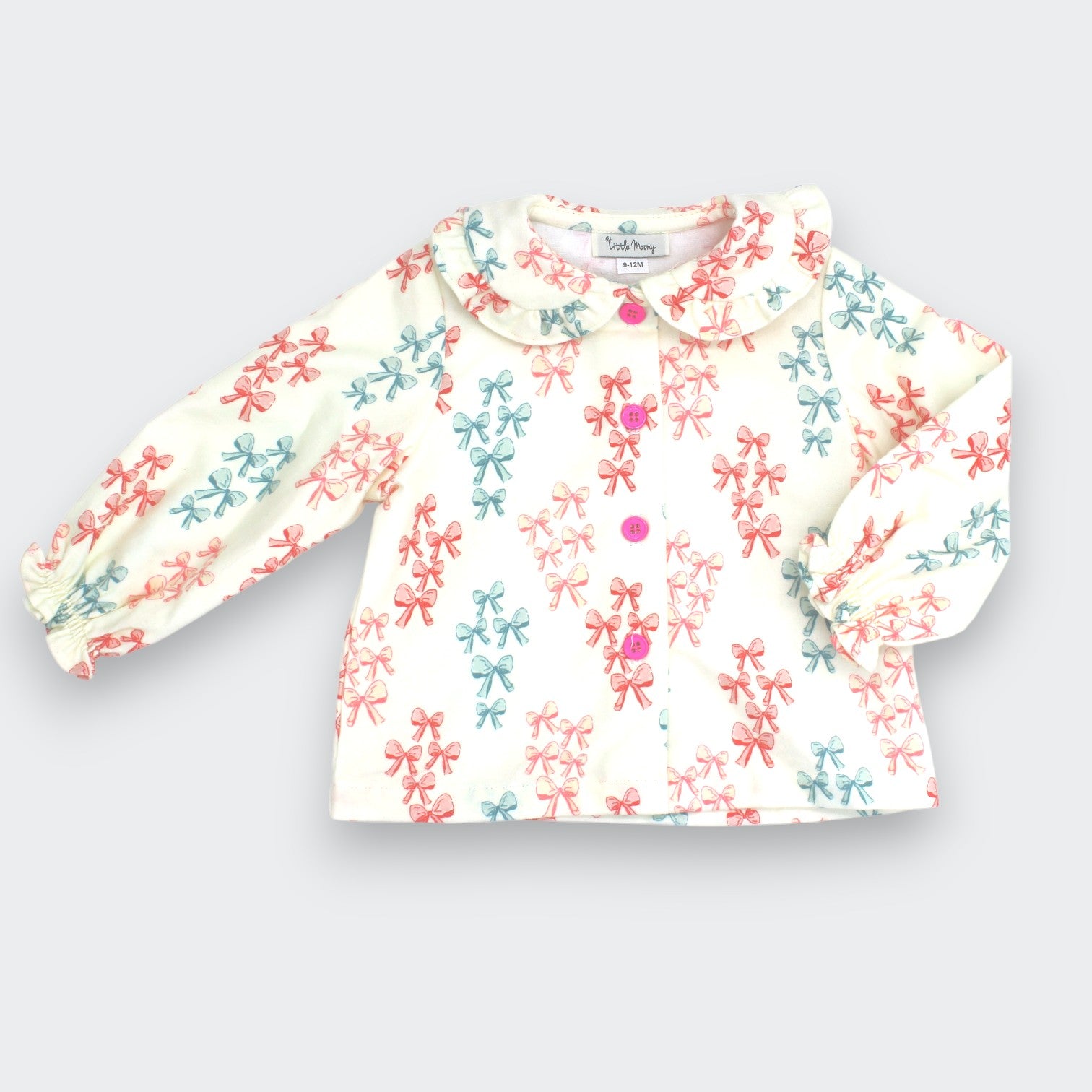 Bow-Print Top Little Moony