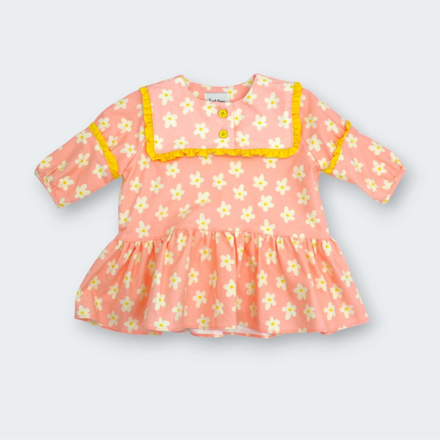 Pink Floral Dress for Little Moony