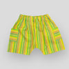 Cotton Yellow Lake Stripes Cargo Style Summer Shorts