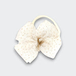 Little Moony Soft Nylon Ivory Head Bow for babies and kids 