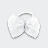 Glinda HeadBow Nylon Headband - White/Silver - White