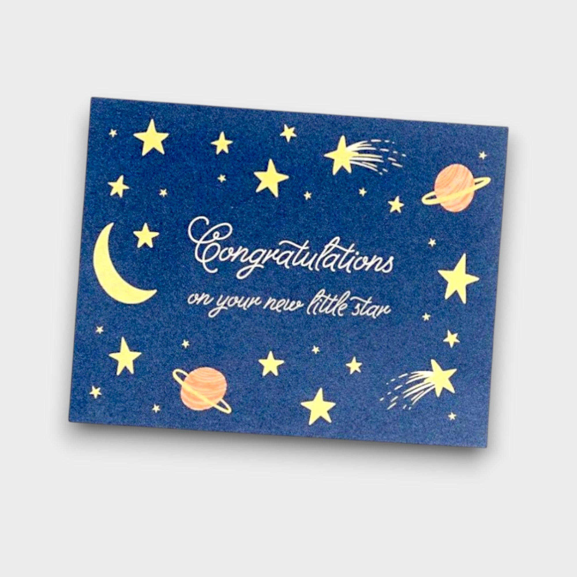 Greeting Card Congratulations on Your New Little Star