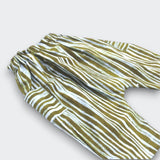 Little Moony Brown and Grey Water Edge OEKO-TEX Certified Cotton Harem Pants for Babies and Kids - Detailed View