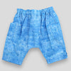 Cotton Blue Harem Trousers for Babies and Kids with Acid Wash Effect