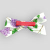 Bow Hair Clip. Handmade. Back view.