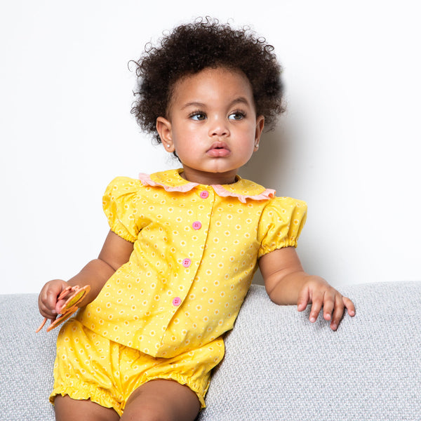 Sunshine Daisy Top and Bloomer Set – Little Moony