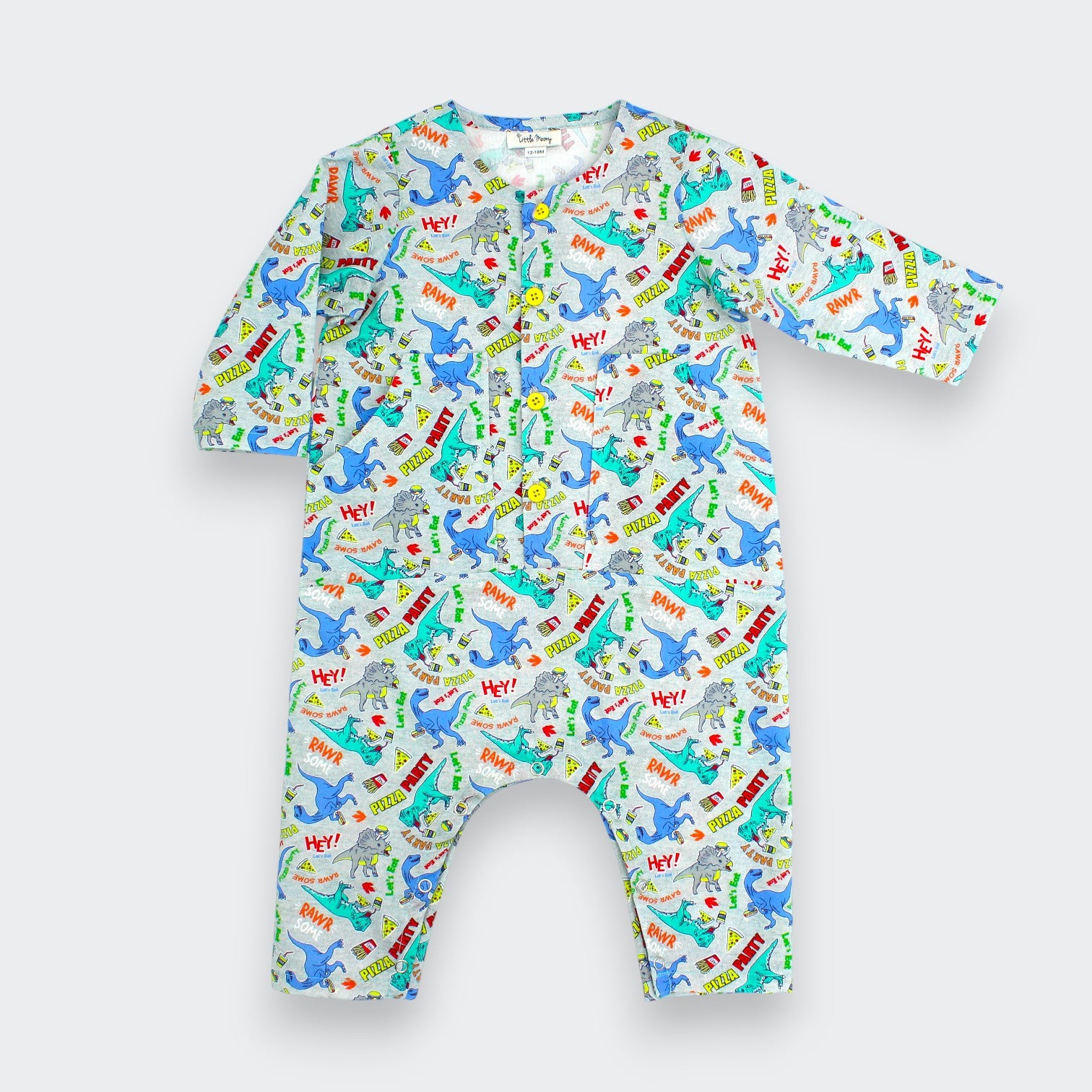 Pizza Party Dinosaur Jumpsuit