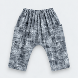 Grey Harem Pants with Acid Wash Effect