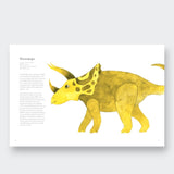 Little Moony The Colorful World of Dinosaurs hardcover book with vibrant dinosaur illustrations for kids. Page sample view 2.