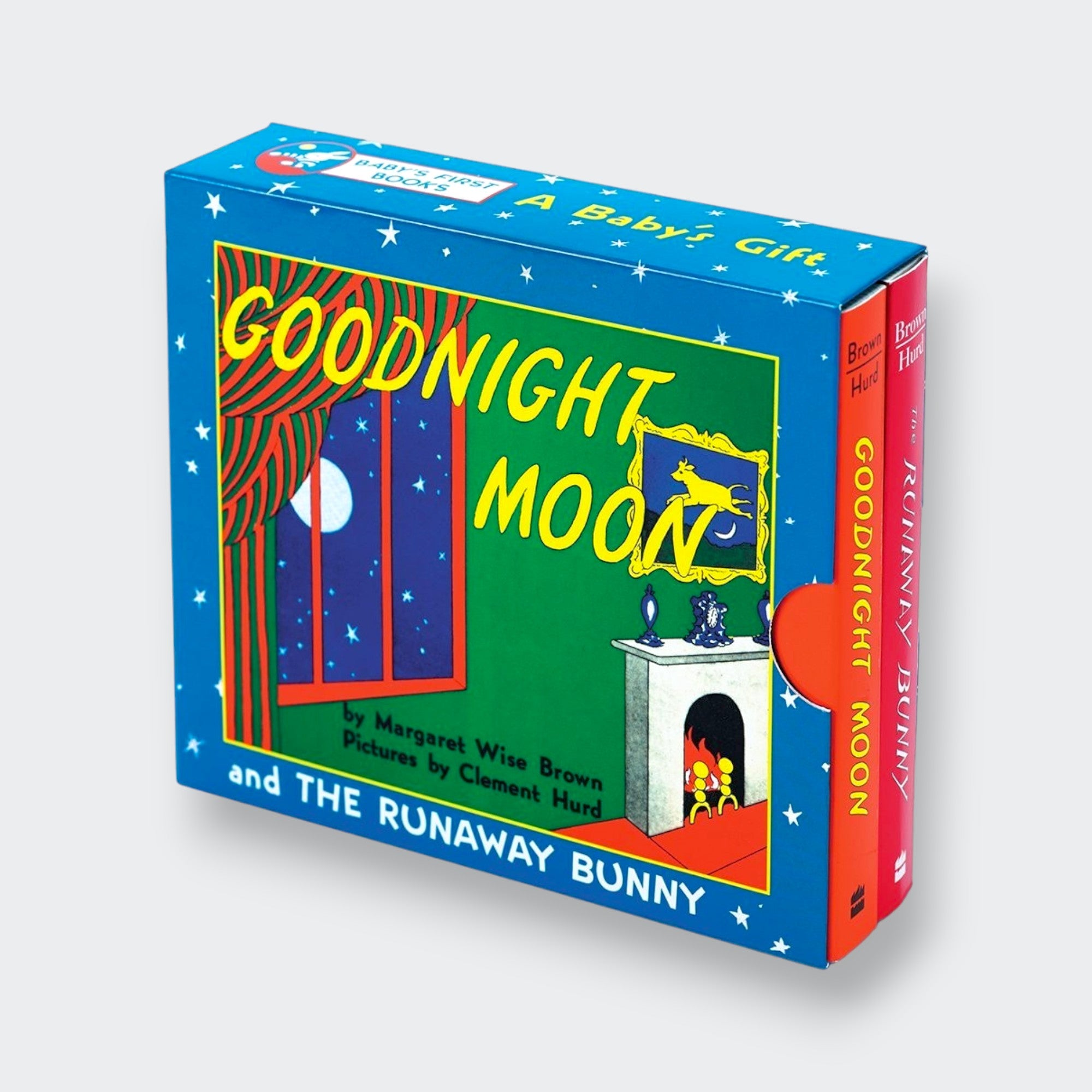 Little Moony A Baby's Gift boxed set featuring Goodnight Moon and The Runaway Bunny hardcover children's books.