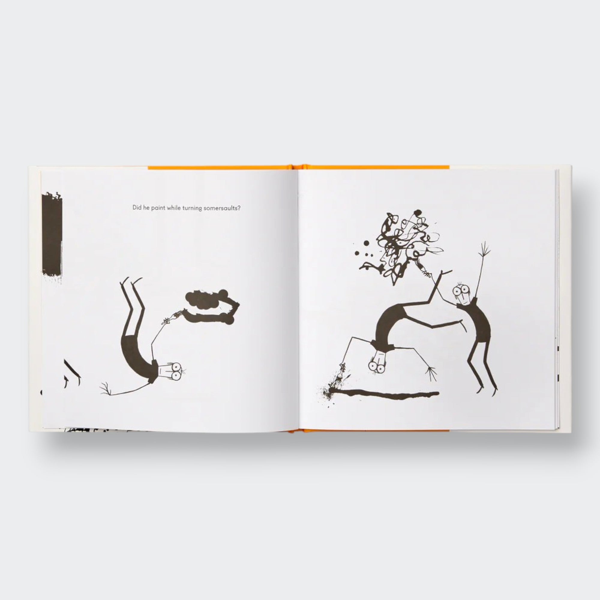 Little Moony Book Collection Jackson Pollock. Page sample.