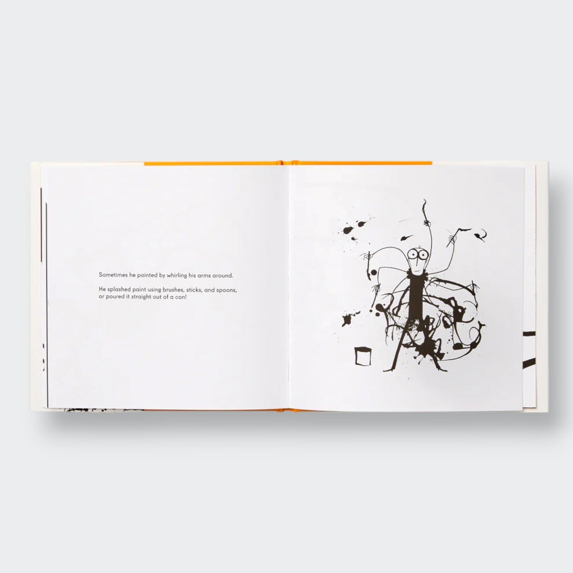 Little Moony Book Collection Jackson Pollock. Sample page.