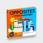 Little Moony Opposites with Frank Lloyd Wright children's board book teaching opposites through art and architecture-inspired illustrations