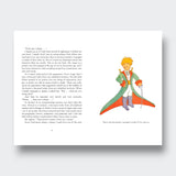 Little Moony The Little Prince Deluxe Edition children's classic book about friendship, imagination, and kindness for young readers and families. Sample page, boy in pirate costume.