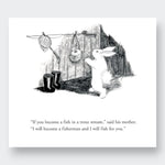 Little Moony The Runaway Bunny book, a beloved children’s classic about a little bunny’s imaginative adventure for young children. Sample page.