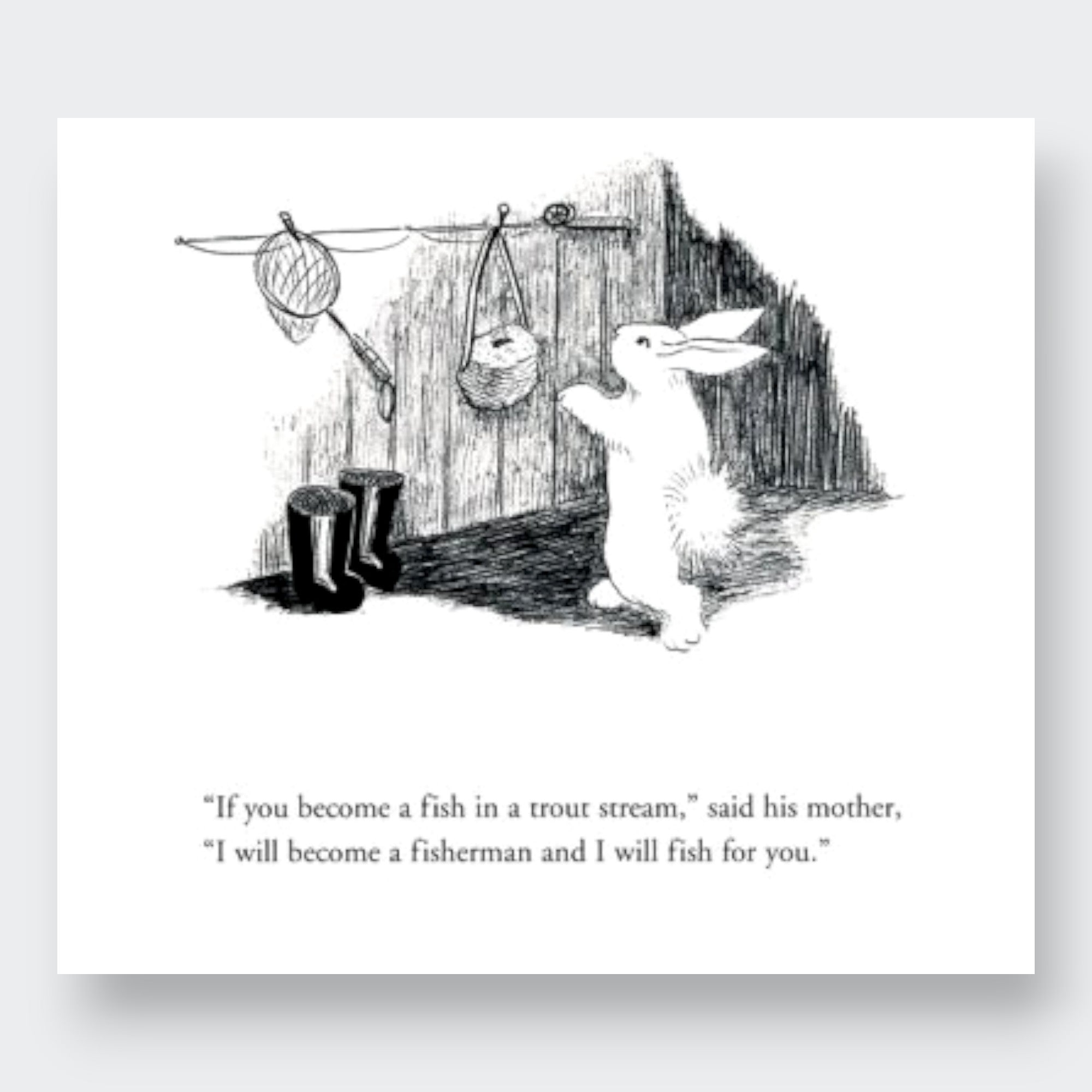 Little Moony The Runaway Bunny book, a beloved children’s classic about a little bunny’s imaginative adventure for young children. Sample page.