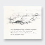 Little Moony The Runaway Bunny book, a beloved children’s classic about a little bunny’s imaginative adventure for young children. Page sample.
