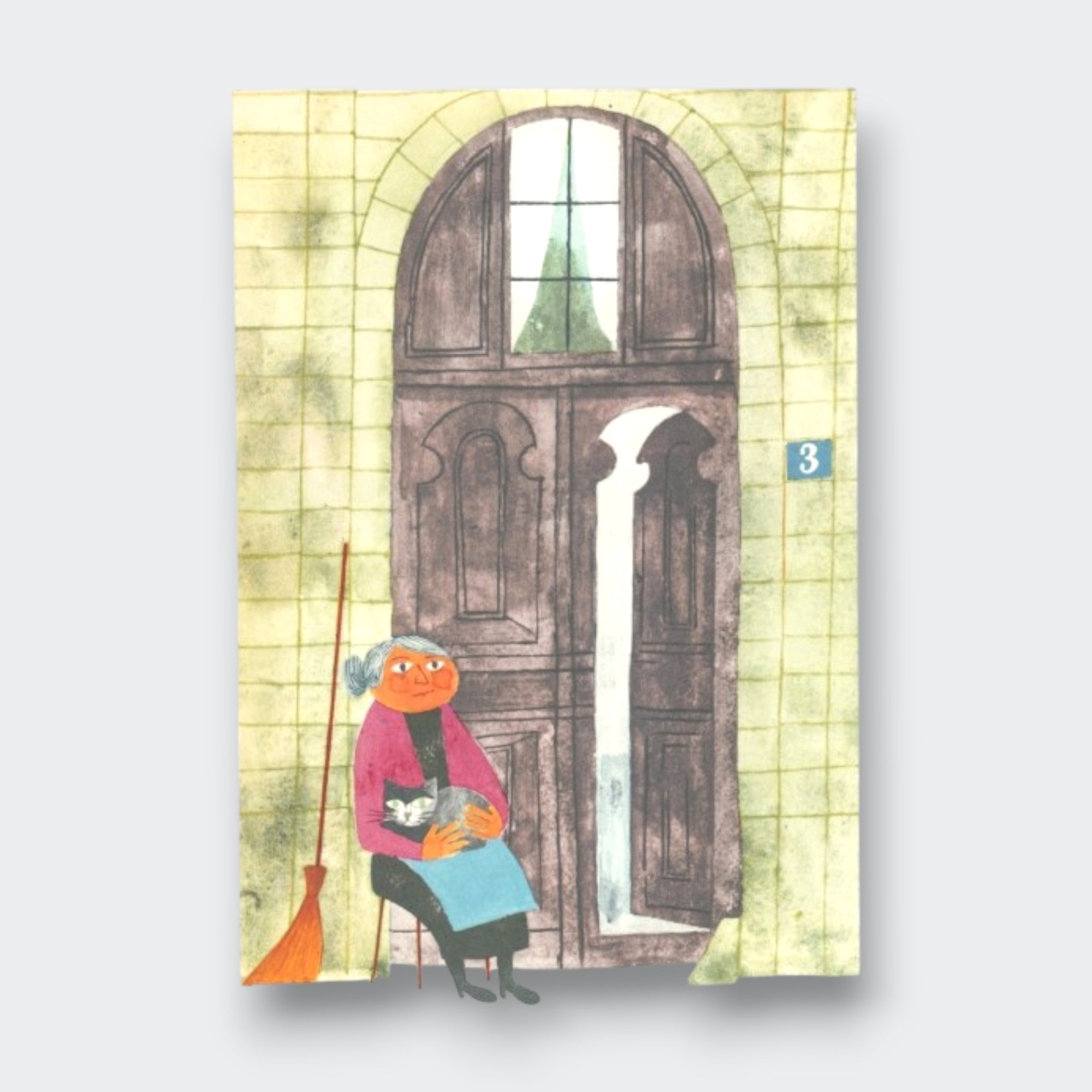 Little Moony This Is Paris hardcover travel book with charming illustrations of Paris for kids. Sample page grandmother.