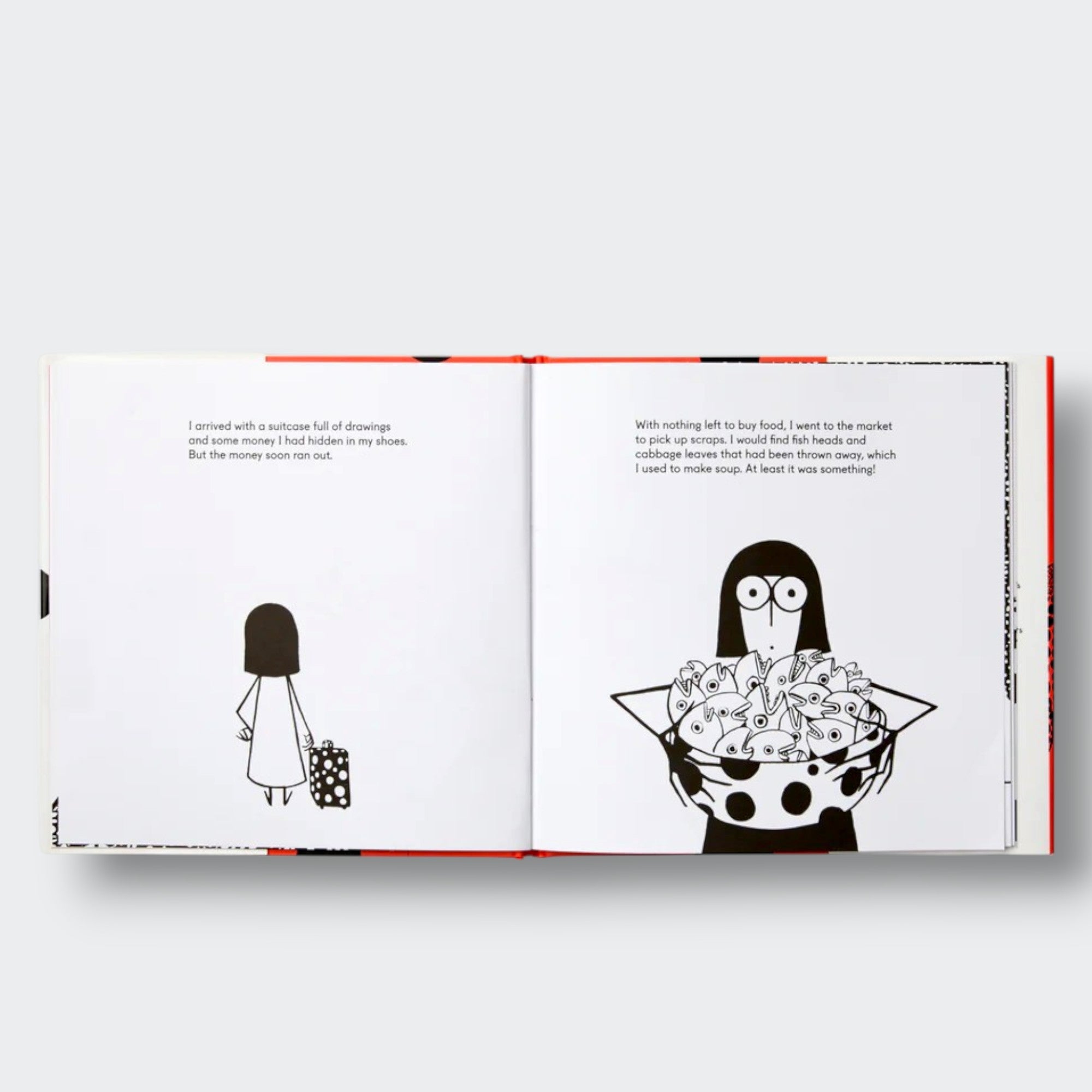 Little Moony Book Collection Yayoi Kusama for children. Page sample.