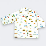 Little Wheels Flannel Shirt Jacket