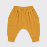Mustard Yellow Knit Jogger Pants