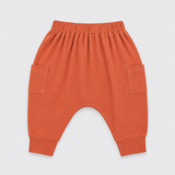 Sienna Brick Cotton Knit Jogger Pants