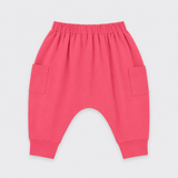 Strawberry Pink Knit Jogger Pants