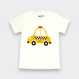 Organic Pima Cotton New York Taxi Tee in White