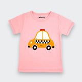 Organic Pima Cotton New York Taxi Tee in Pink