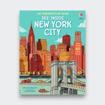 Little Moony See Inside New York City children’s book with flaps featuring famous landmarks