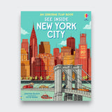 Little Moony See Inside New York City children’s book with flaps featuring famous landmarks