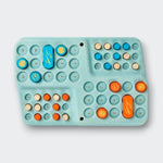 Little Moony Guess My Planet wooden strategy game with colorful planets and game board for kids. Board view.