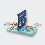 Little Moony Guess My Planet wooden strategy game with colorful planets and game board for kids.