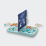 Little Moony Guess My Planet wooden strategy game with colorful planets and game board for kids.