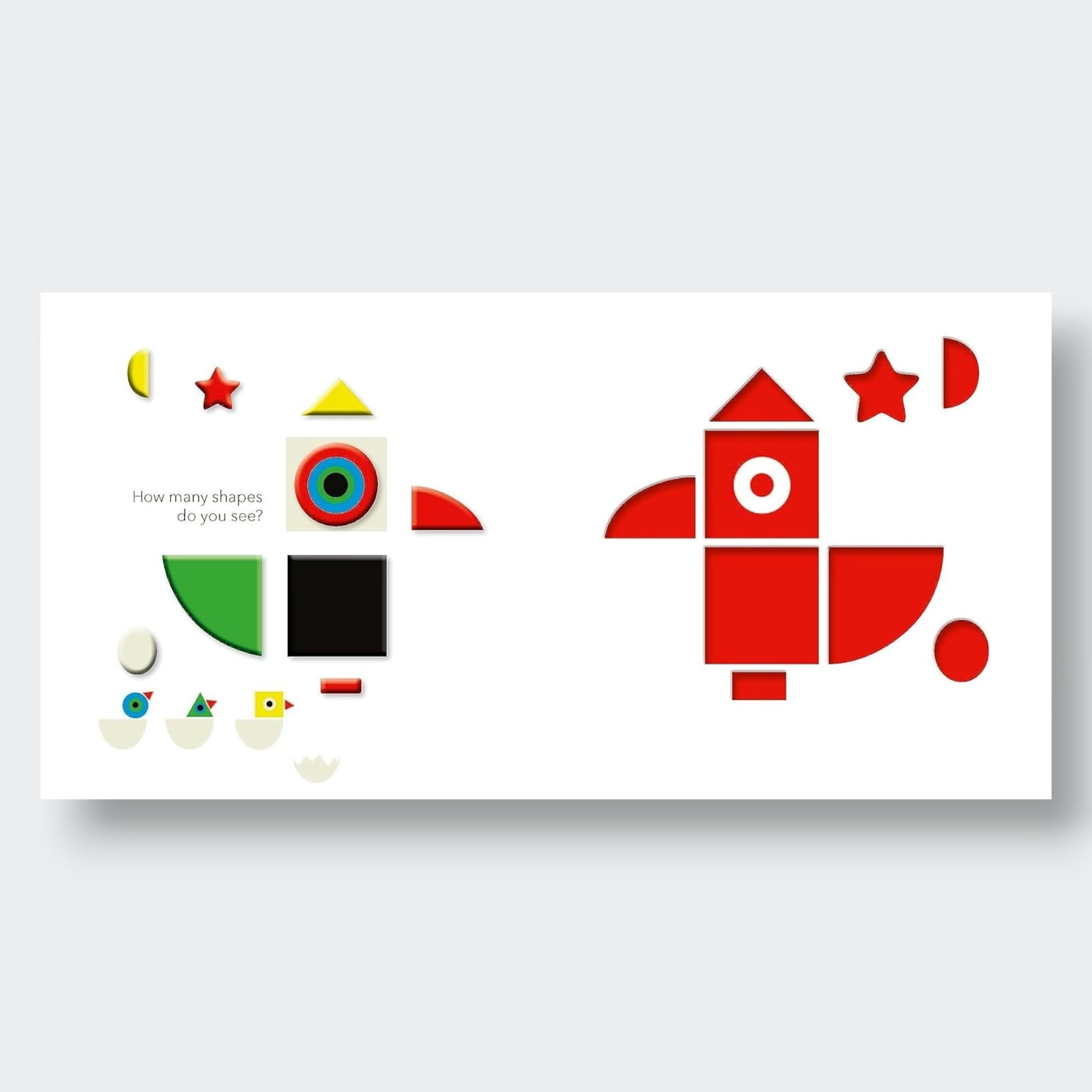 Little Moony TouchThinkLearn Shapes sensory board book with raised shapes and colorful illustrations for babies and toddlers. Shapes.