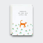 Mini Small Petite Cards Congrats Cheetah