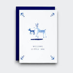 Mini Small Petite Cards Welcome Little One (Deer)